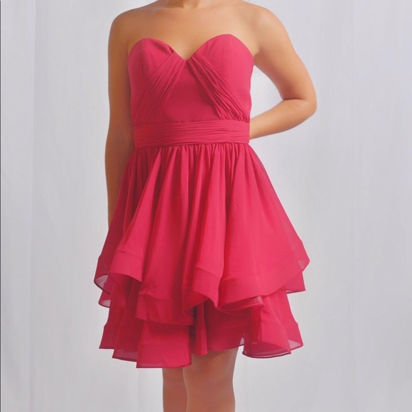 Jovani Cocktail Dress Wine - Picture 2 of 2